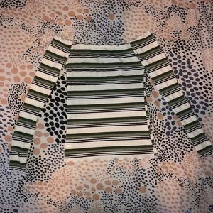 Striped Off the shoulder Top